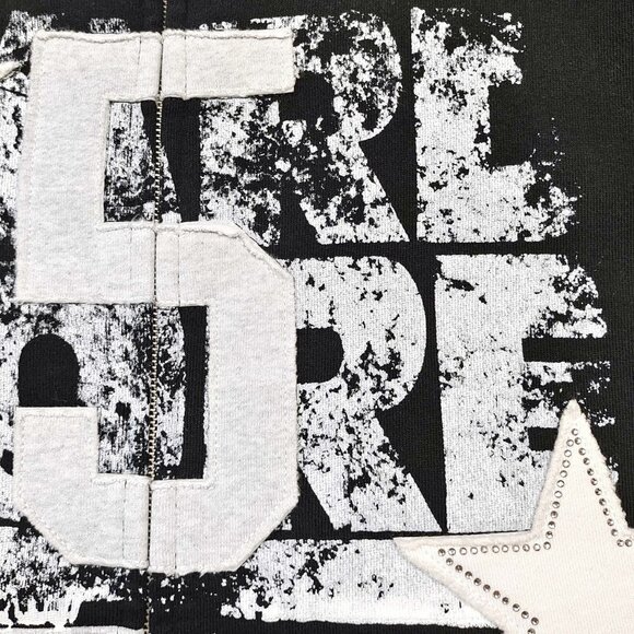 Sp5der Triple 5 Stitch Full Zip Hoodie Sweatshirt Black | Spider Worldwide - Picture 5 of 7